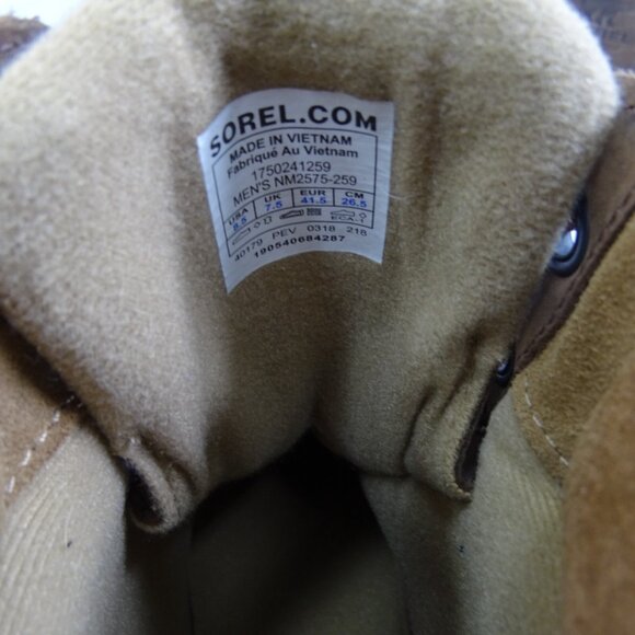 Sorel‎ Cheyanne II Waterproof Lace Duck Boots Tobacco NM2575-259 Men Size 8.5 - Picture 5 of 6